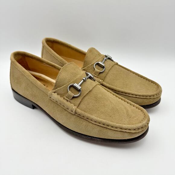 Martin Dingman Mens Addison Loafers US 8 EU 41 Tan Suede Water Repellent NIB - Picture 6 of 13